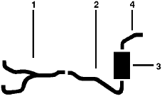 1973-74 Buick Apollo 8 Cyl 350 Engine Single Exhaust System diagram