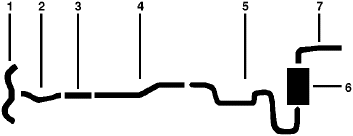 1985 Cadillac Deville Fleetwood 6 Cyl 4.3L Engine Single Exhaust System diagram