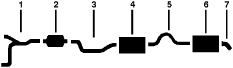 1979-80 Chevy Chevette 4 Cyl 1.6L Engine Single Exhaust System diagram