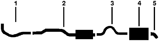 1949-51 Ford Custom Deluxe 6 Cyl Engine Single Exhaust System diagram
