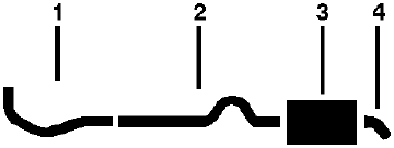 1979 Ford Mustang 6 Cyl 2.8L Engine Single Exhaust System diagram