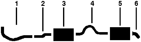 1983-86 Ford Thunderbird 4 Cyl 2.3L Engine Single Exhaust System diagram