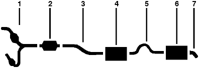 1980 Ford Granada 8 Cyl 4.2L 5.0L Engine Single Exhaust System diagram