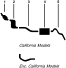 1978 Mercury Zephyr 4 Cyl 2.3L Engine Single Exhaust System diagram