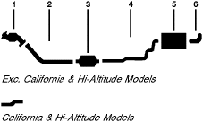 1980 Mercury Bobcat 4 Cyl 2.3L Engine Single Exhaust System diagram