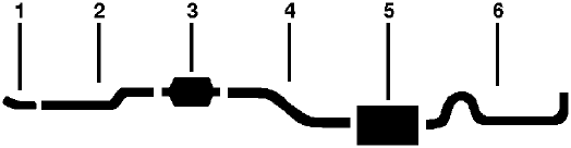 1978-80 Chevy LUV Pickup Single Exhaust System diagram