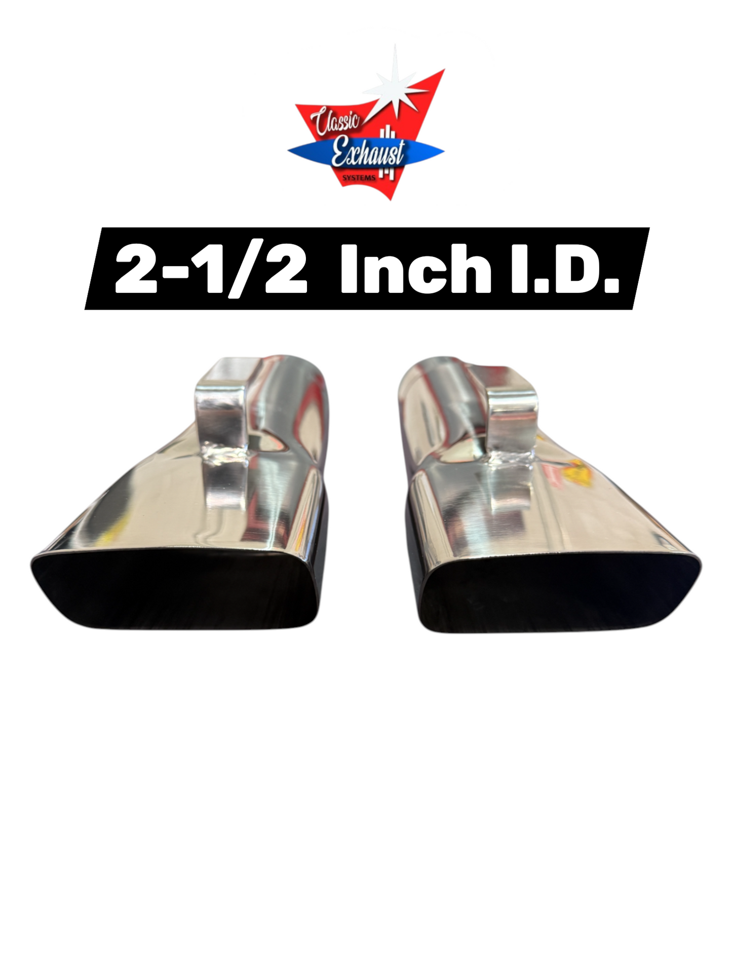 1968-70 Dodge Coronet RT Superbee Exhaust Tips (304 Stainless Steel)