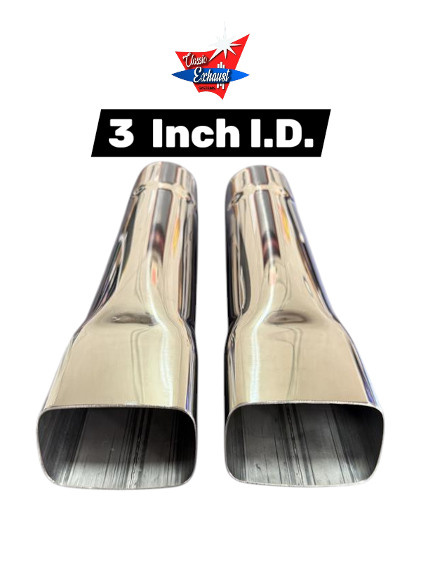 1968-70 Dodge Coronet RT Superbee Exhaust Tips (304 Stainless Steel)
