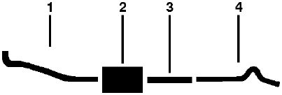 1973 Dodge B300 VAN 8 Cyl 360 Engine Single Exhaust System diagram