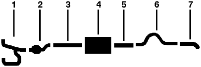 1981 Dodge D150 Pickup 8 Cyl Engine Single Exhaust System diagram