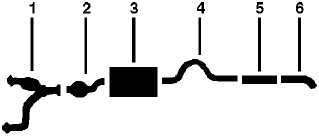 1976-77 Dodge D300 Pickup 6 Cyl 225 Engine Single Exhaust System diagram