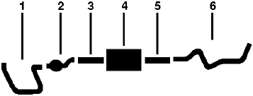 1987 Dodge D250 Pickup 6 Cyl 225 Engine Single Exhaust System diagram