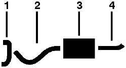 1956 Ford Pickup 8 Cyl Engine Single Exhaust System (Models Over 1 TON 8 Cyl. B-500 & 600) diagram