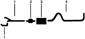 1977 Ford F-100 Pickup F-150 Pickup 6 Cyl 4.9L Engine Single Exhaust System diagram