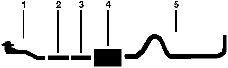 1982-83 Ford F-250 Pickup 8 Cyl 302 Engine Single Exhaust System diagram