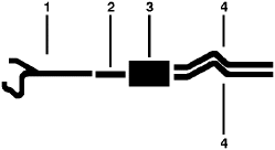 1986 Ford F-250 Pickup 8 Cyl 5.8L Engine Single Exhaust System diagram