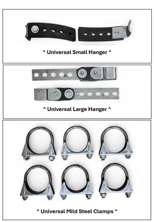 Universal Mild Steel Heavy Duty Clamps/Hanger For Dual Exhaust Kits