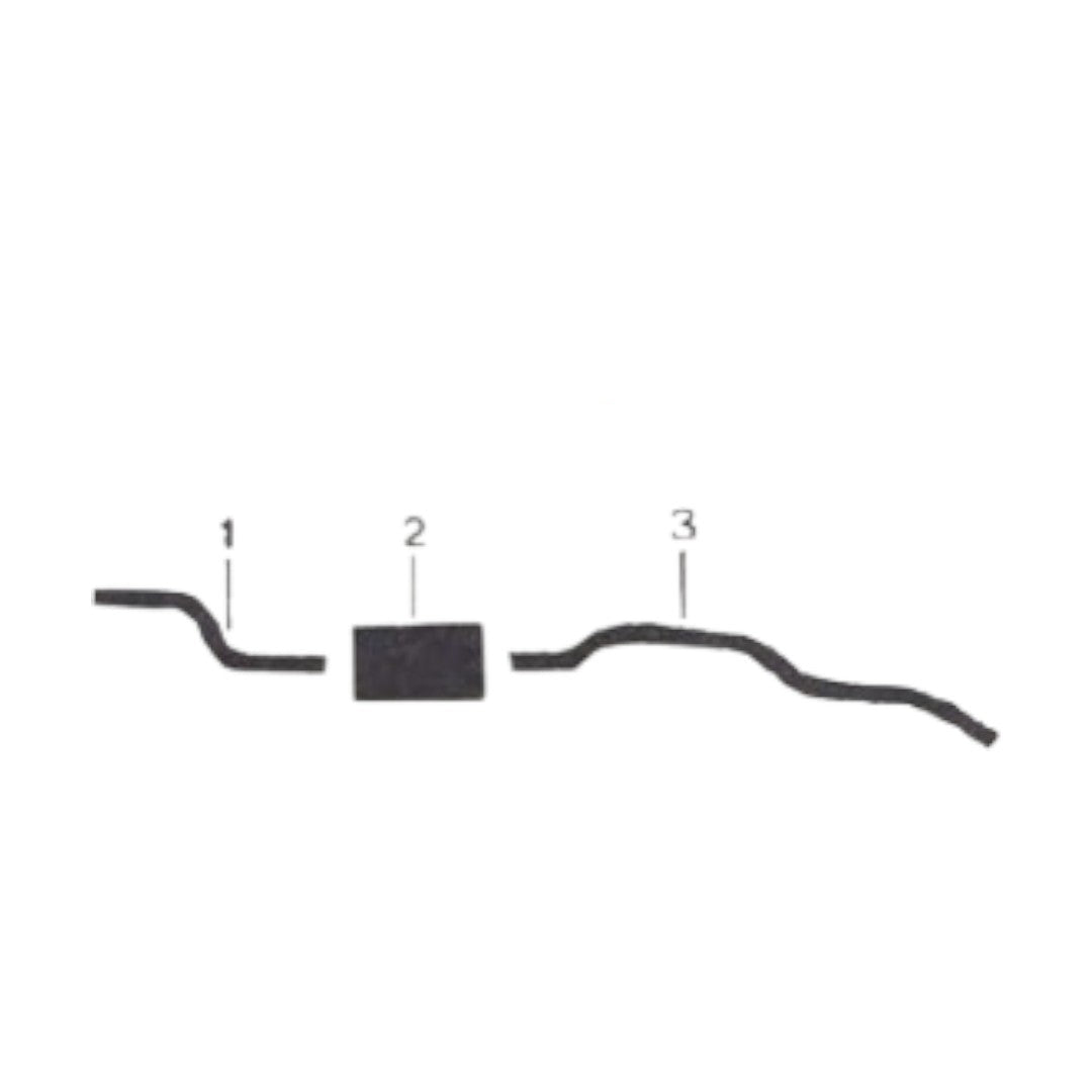Sistema de escape sencillo de 6 cilindros para Chevy Bel Air Biscayne Impala 1959