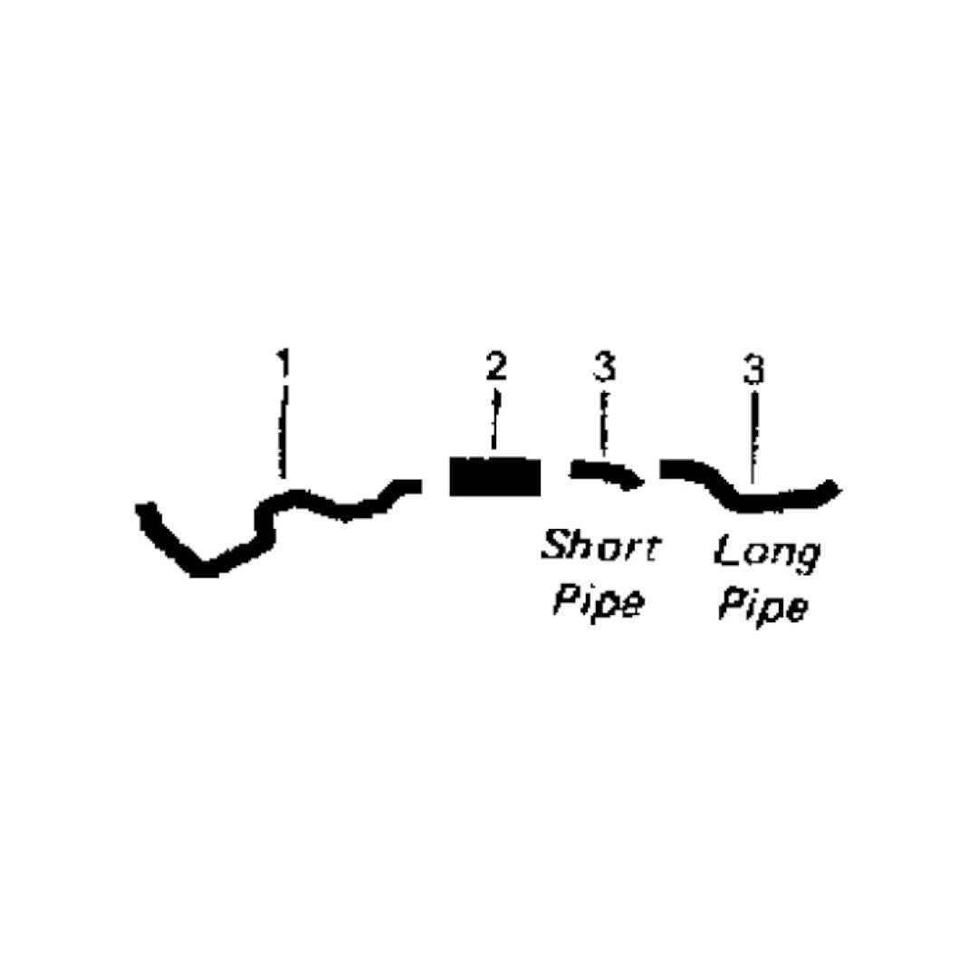 Sistema de escape simple para motor Chevy P-20 230 de 1961