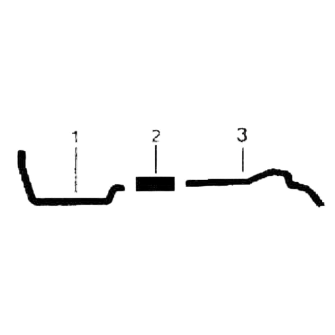 Sistema de escape simple de 6 cilindros para camioneta Chevy 1941-49