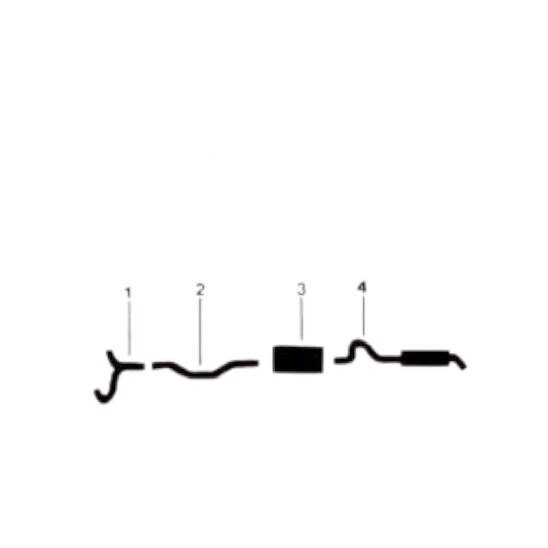 Sistema de escape simple para motor 440 de Chrysler New Yorker de 1966