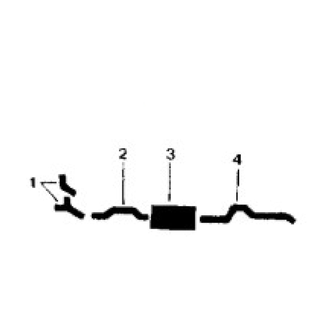 Sistema de escape individual para motor de 8 cilindros de Chrysler New Yorker 1957-58