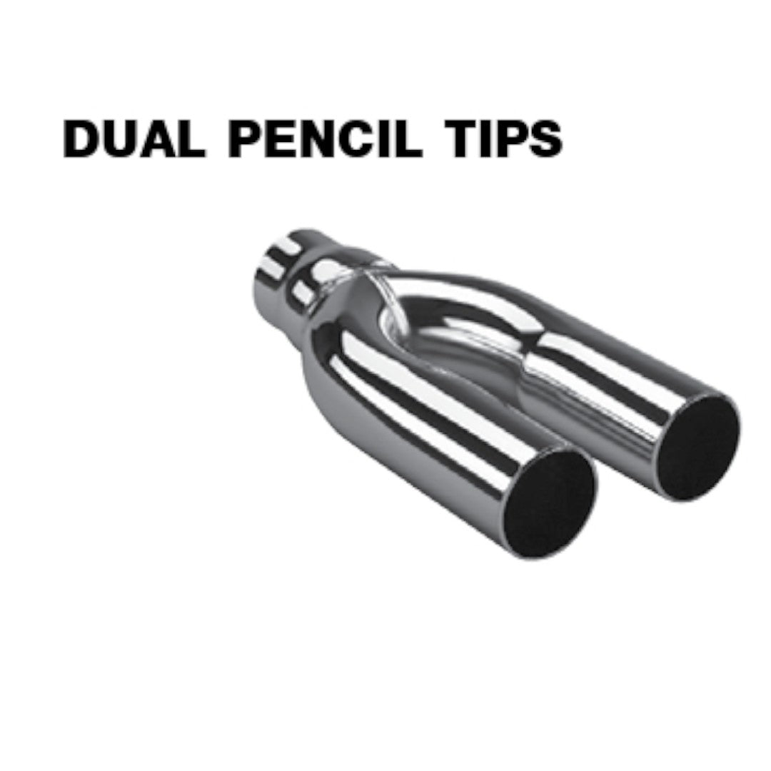 AP Exhaust Dual Pencil Exhaust Chrome Tips