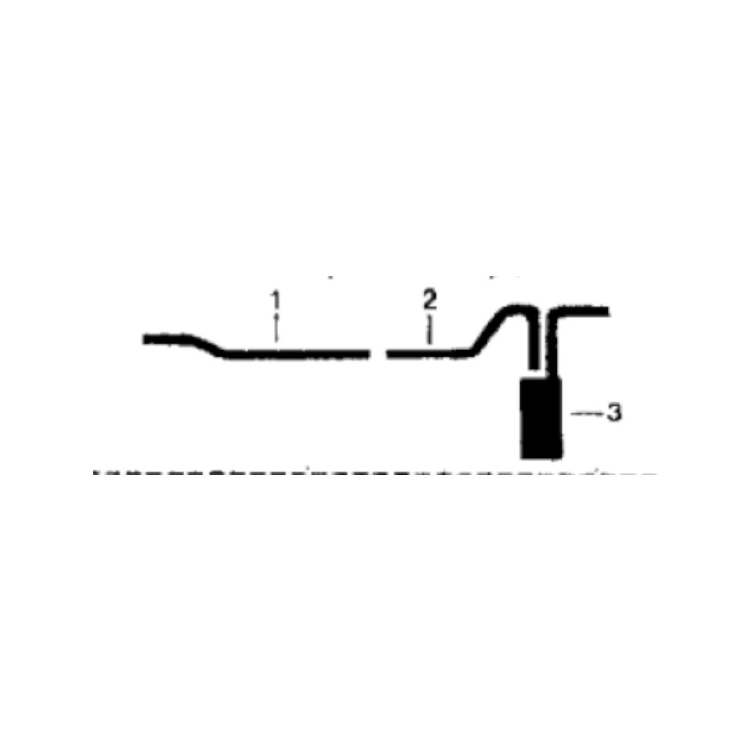 Sistema de escape sencillo para motores 170 y 200 de Ford Mustang 1965-66