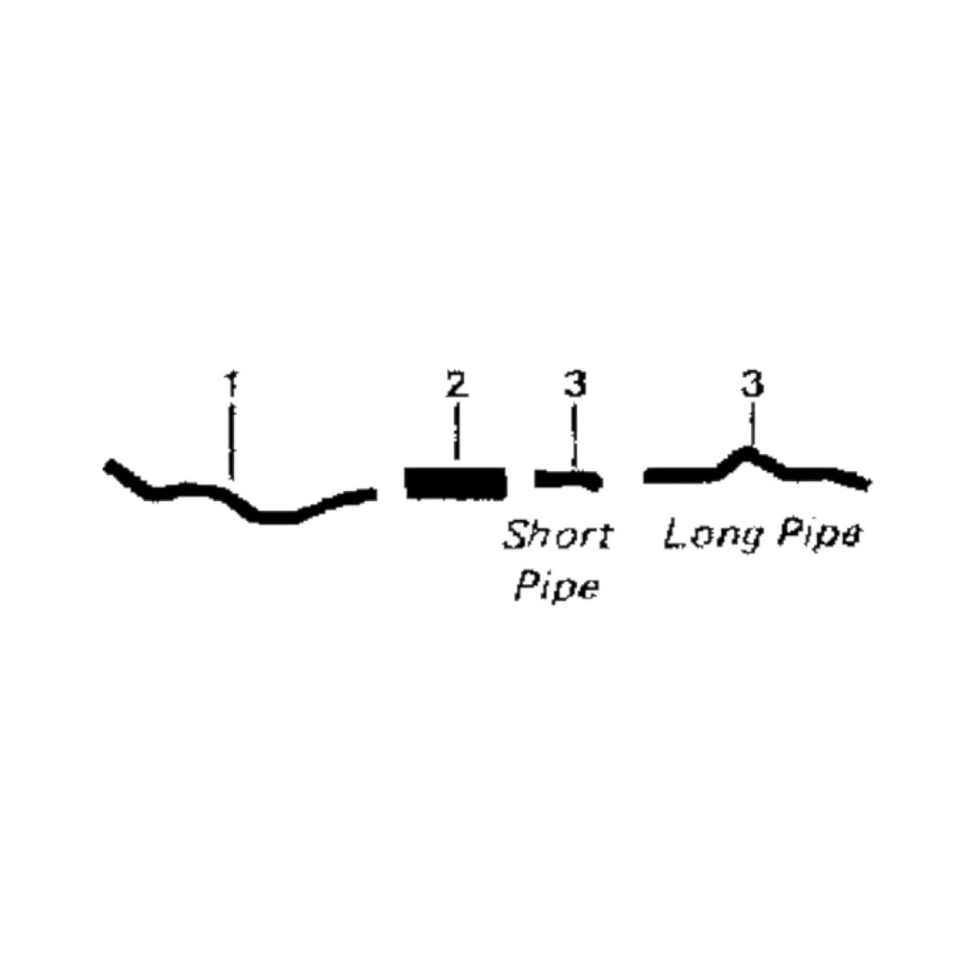 Sistema de escape único de 6 cilindros para Ford F-100 1968