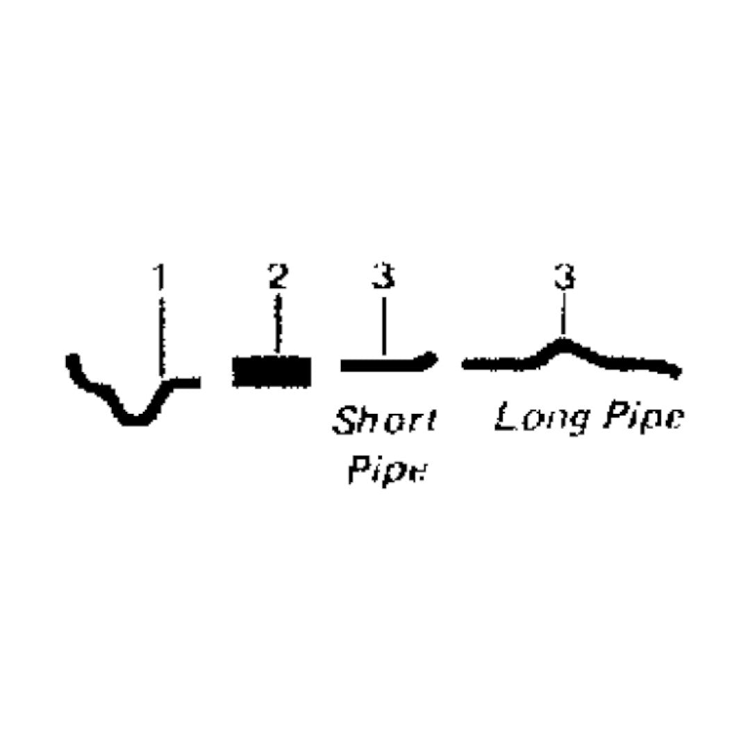 Sistema de escape individual para panel de 6 cilindros Ford F-100 1957-60