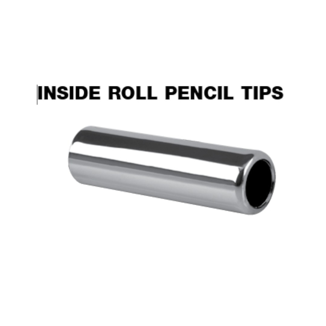 AP Exhaust Inside Roll Pencil Exhaust Chrome Tips