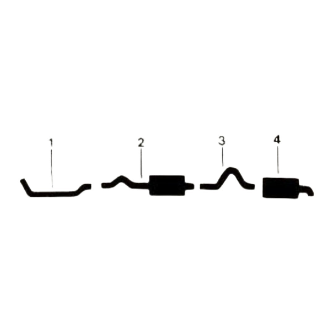 Sistema de escape individual para motores Mercury Comet 200 250 de 1973