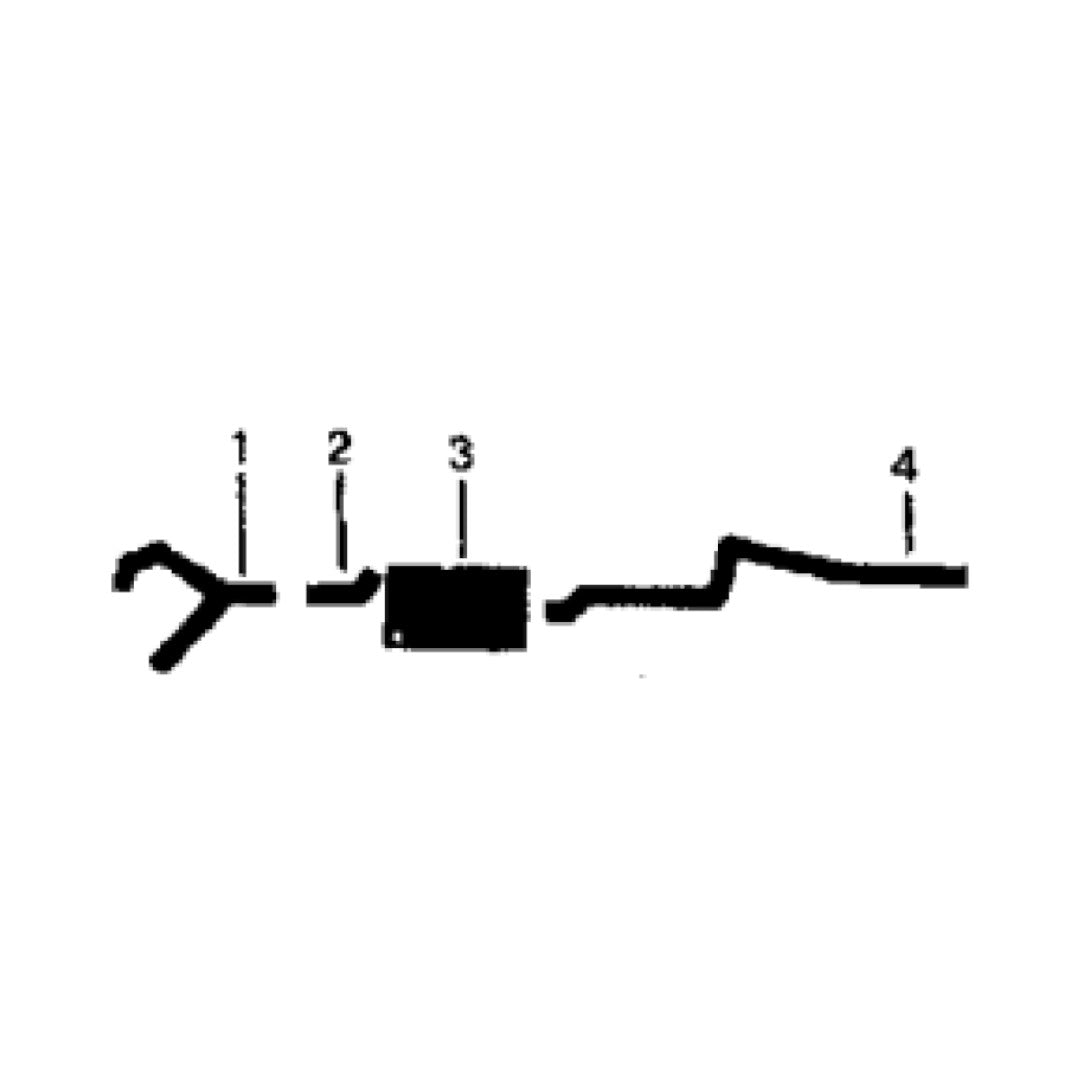 1959-60 Mercury Convertible 312 Engine Single Exhaust System