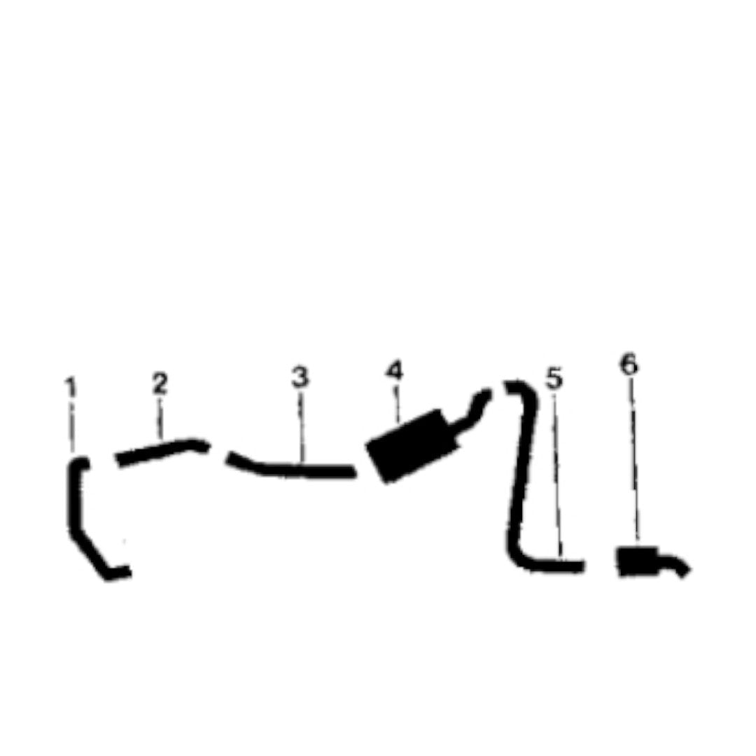 1963-64 Oldsmobile Dyanmic Station Wagon Single Exhaust System