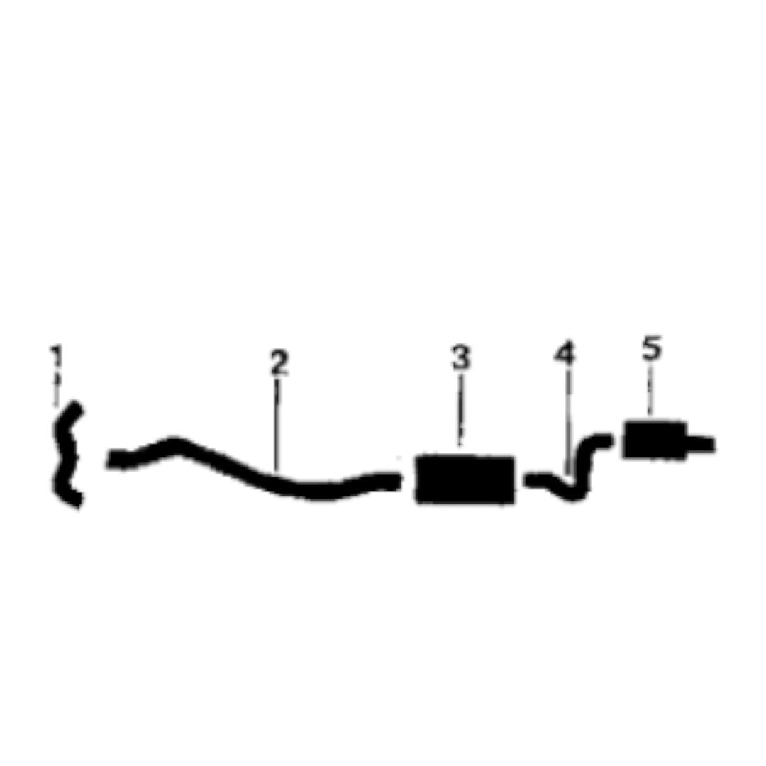 Sistema de escape sencillo para motor 350 de Oldsmobile Delta 88 y Delmont de 1969