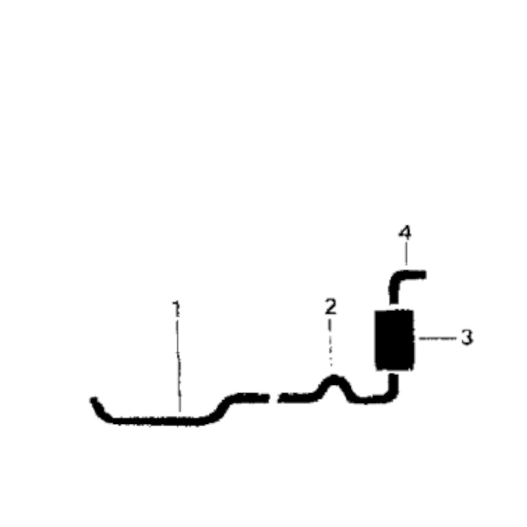 Sistema de escape único con carburador de 1 barril para Pontiac Firebird de 1969 de 6 cilindros