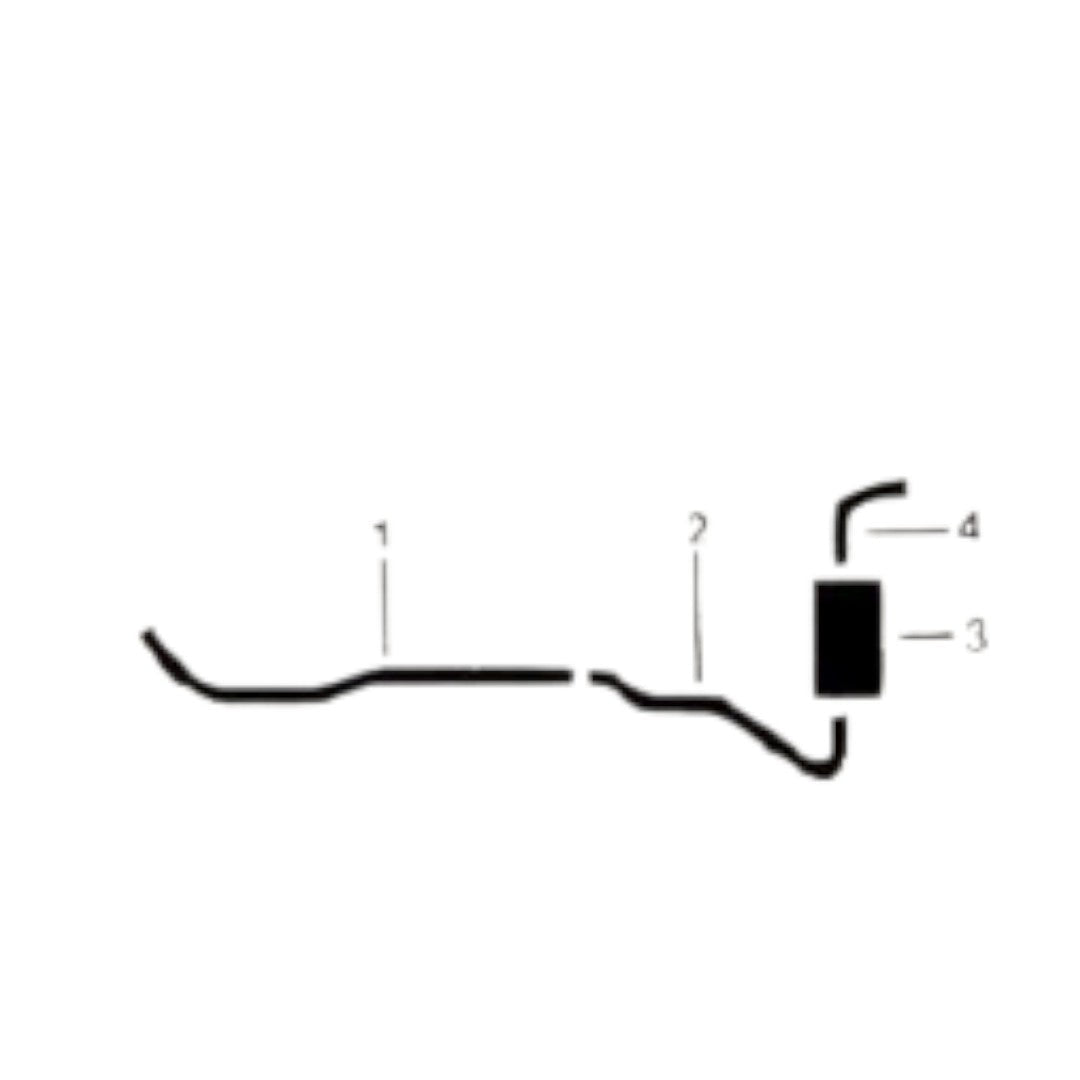 Sistema de escape sencillo para motor Pontiac Ventura 250 de 1971-1972