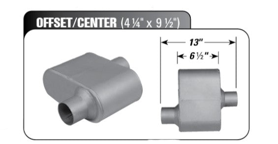 VR Series Race Performance Muffler Offset / Center (4 ¼" x 9 ½")