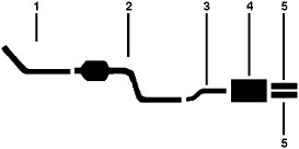 1985 Dodge Lancer 4 Cyl 2.2L Engine Single Exhaust System diagram