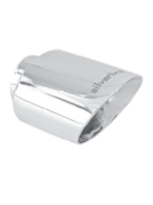 Silverline Specialty Chrome Over Oval Tips T304 Stainless With Logo