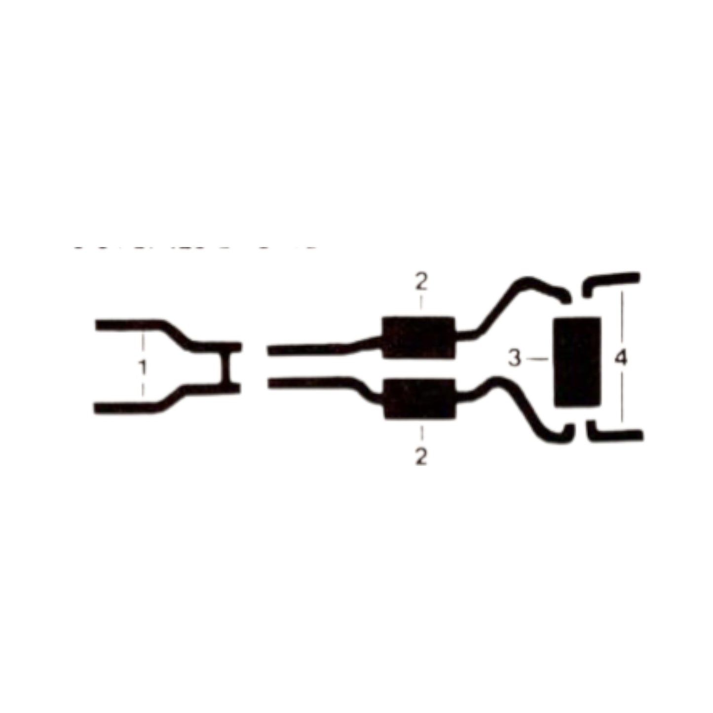 Sistema de escape doble para motor Ford Mustang 428 de 1968