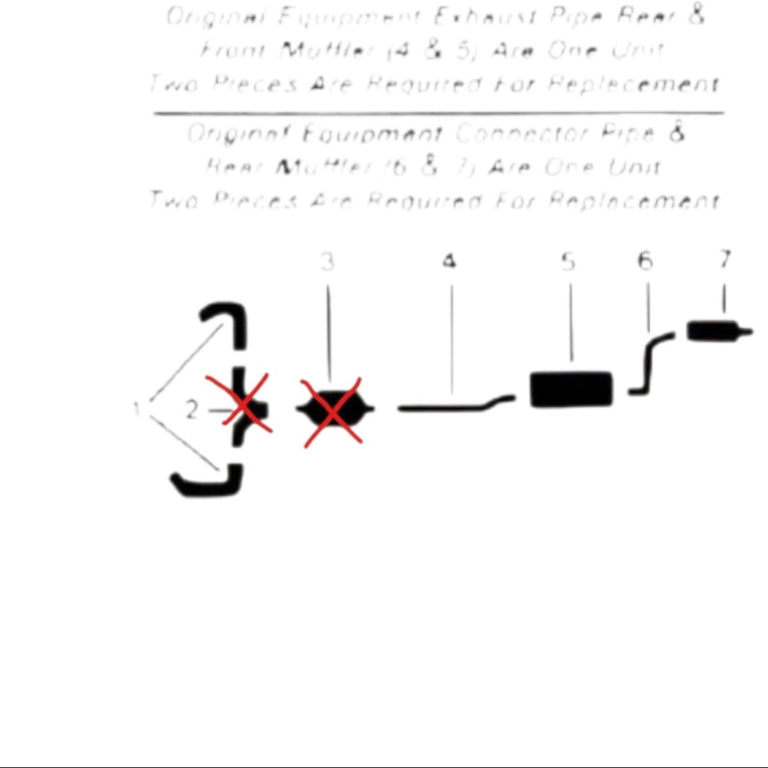 1979 Cadillac Eldorado Single Exhaust System