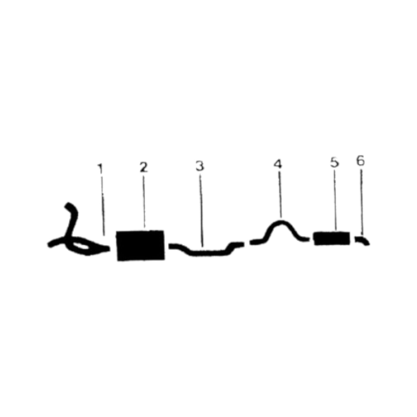 1961-62 Cadillac Series 62 Sedan Single Exhaust System