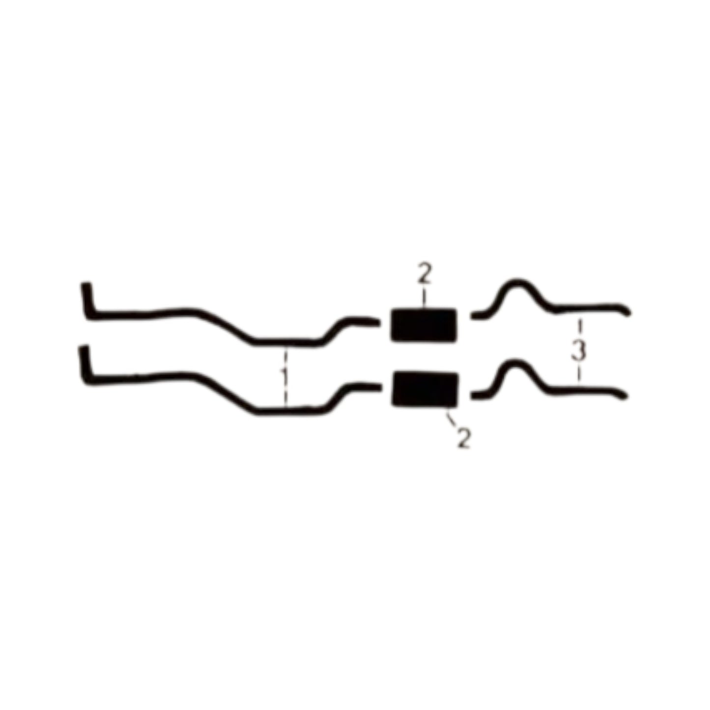 1973 Chrysler All Models 8 Cyl Engine Dual Exhaust System