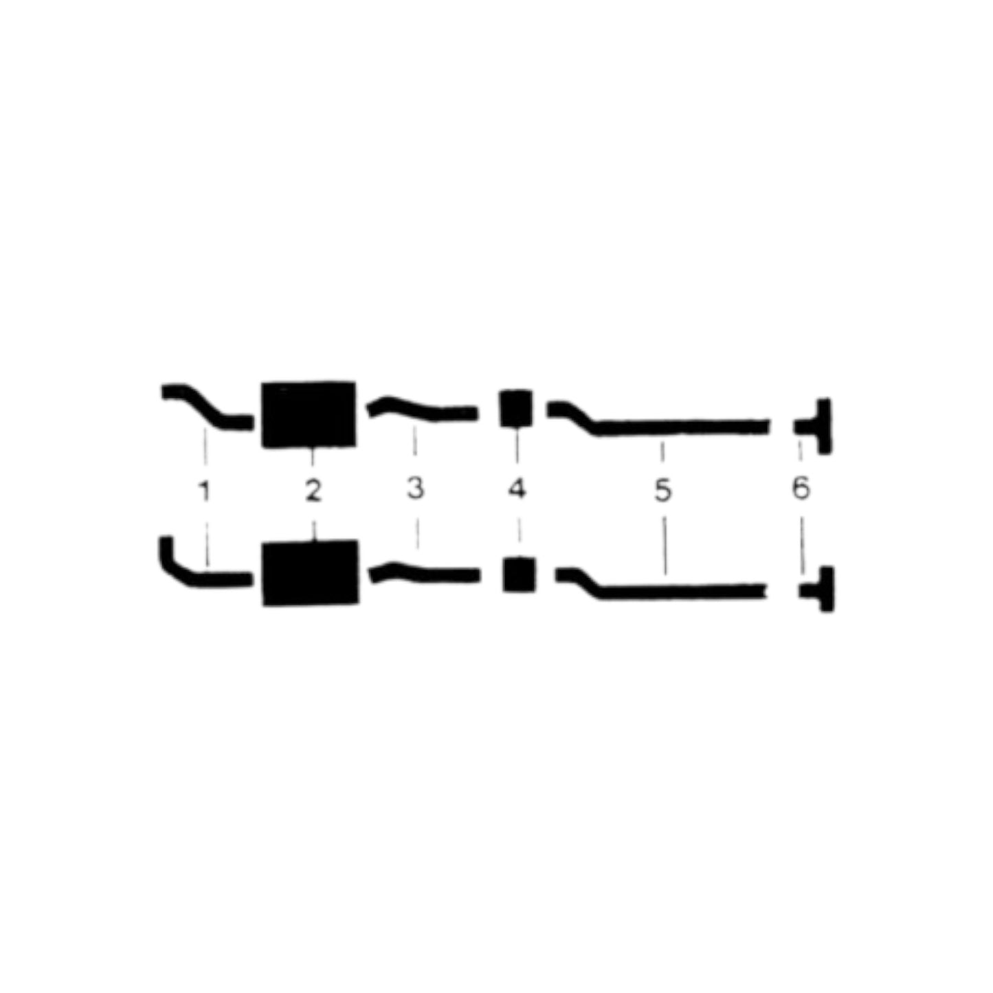 1956 Cadillac 60s Fleetwood Dual Exhaust System