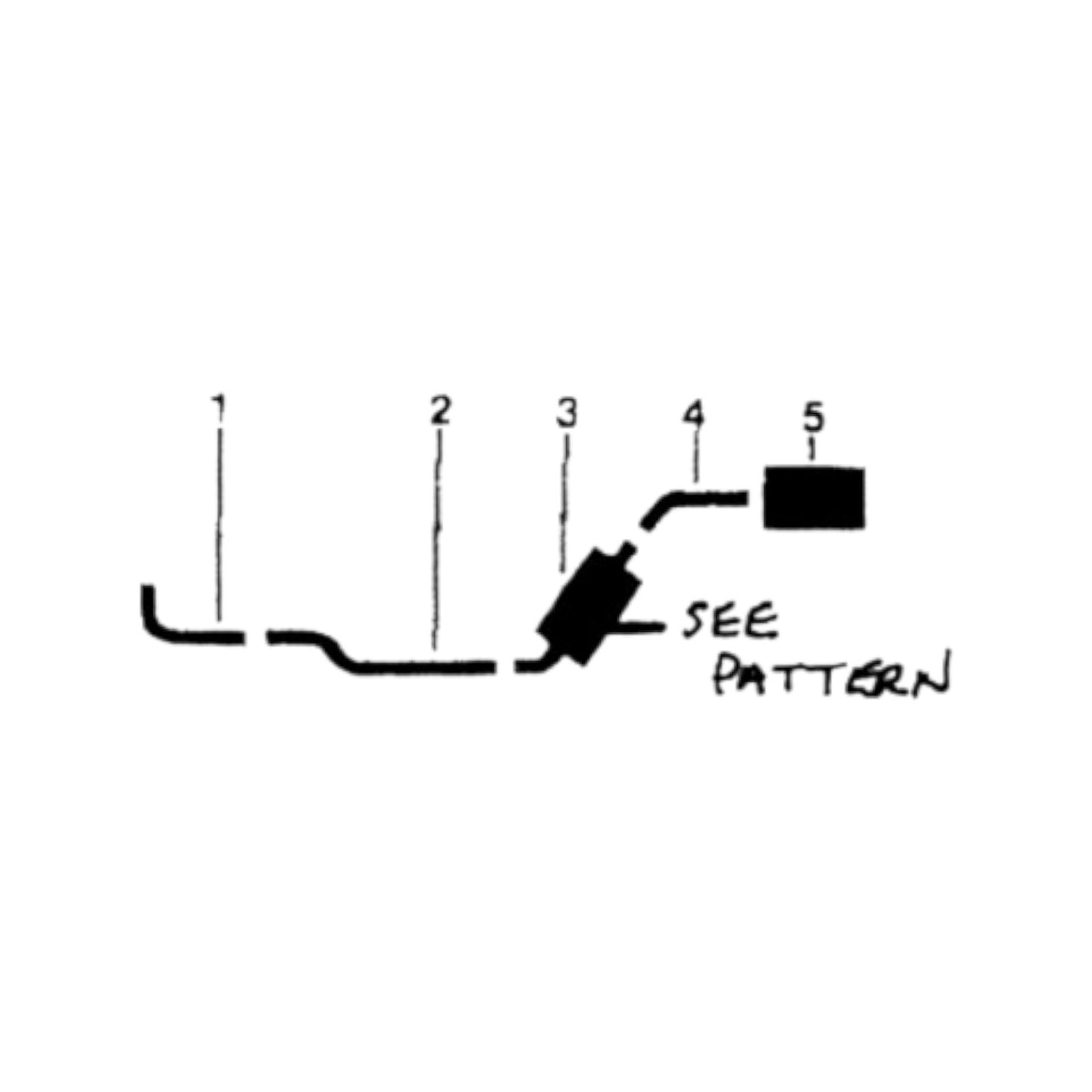 1959 Buick LeSabre 8 Cyl Engine Single Exhaust System