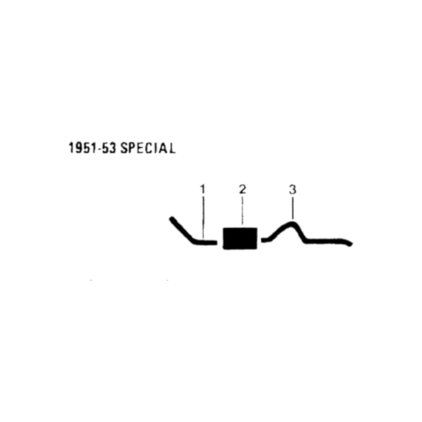 1952 Buick Special Single Exhaust System