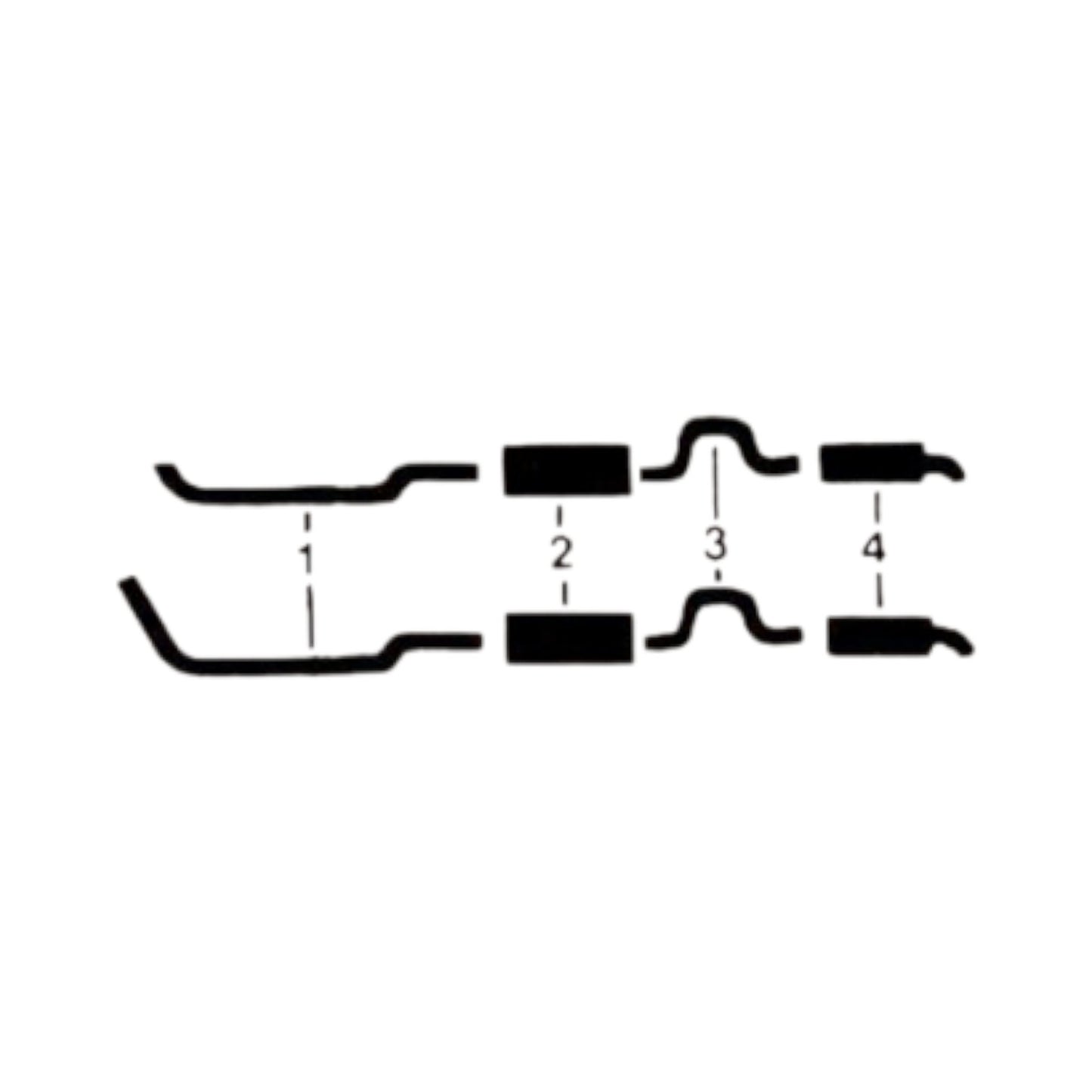 1971-72 Chevrolet Bel Air Caprice Impala 400 454 Engine Dual Exhaust System