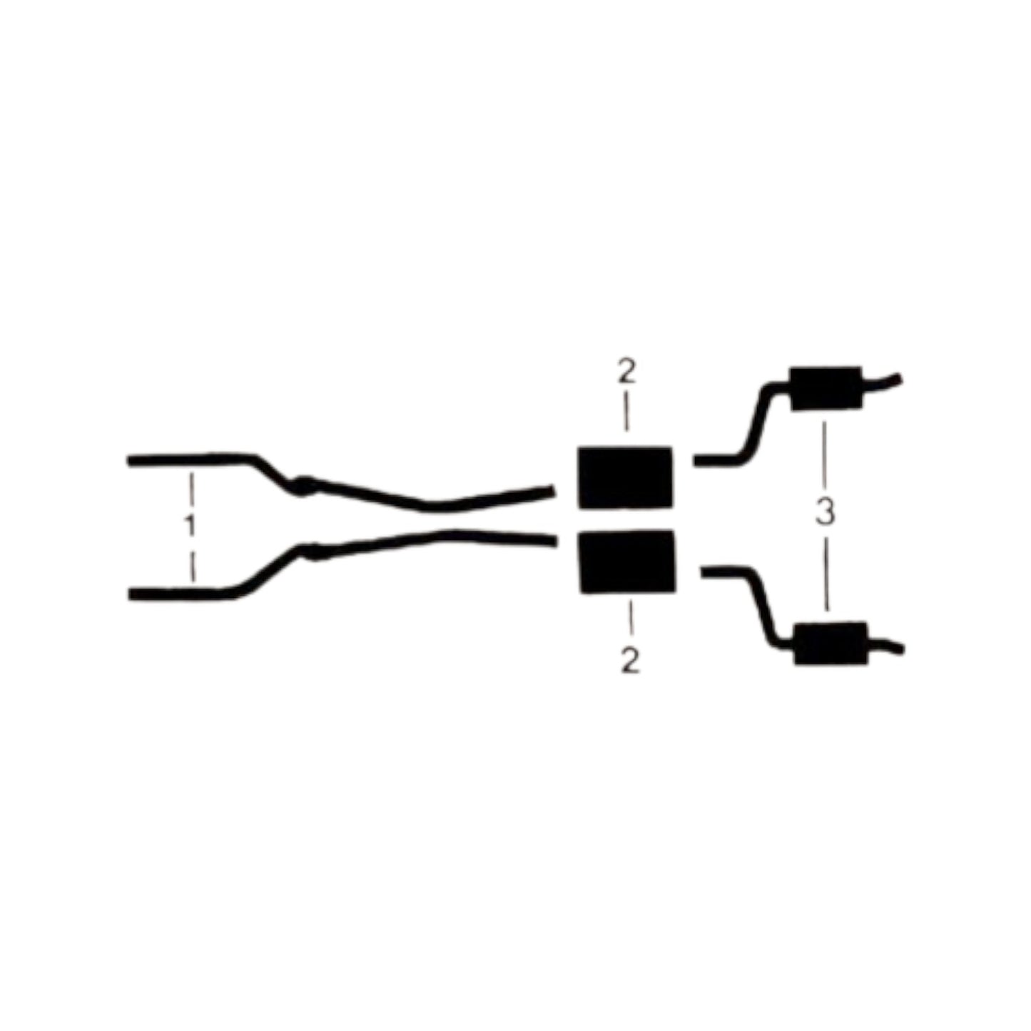 1968 Chevrolet Bel Air Biscayne Caprice Impala 396 427 Engine Dual Exhaust System