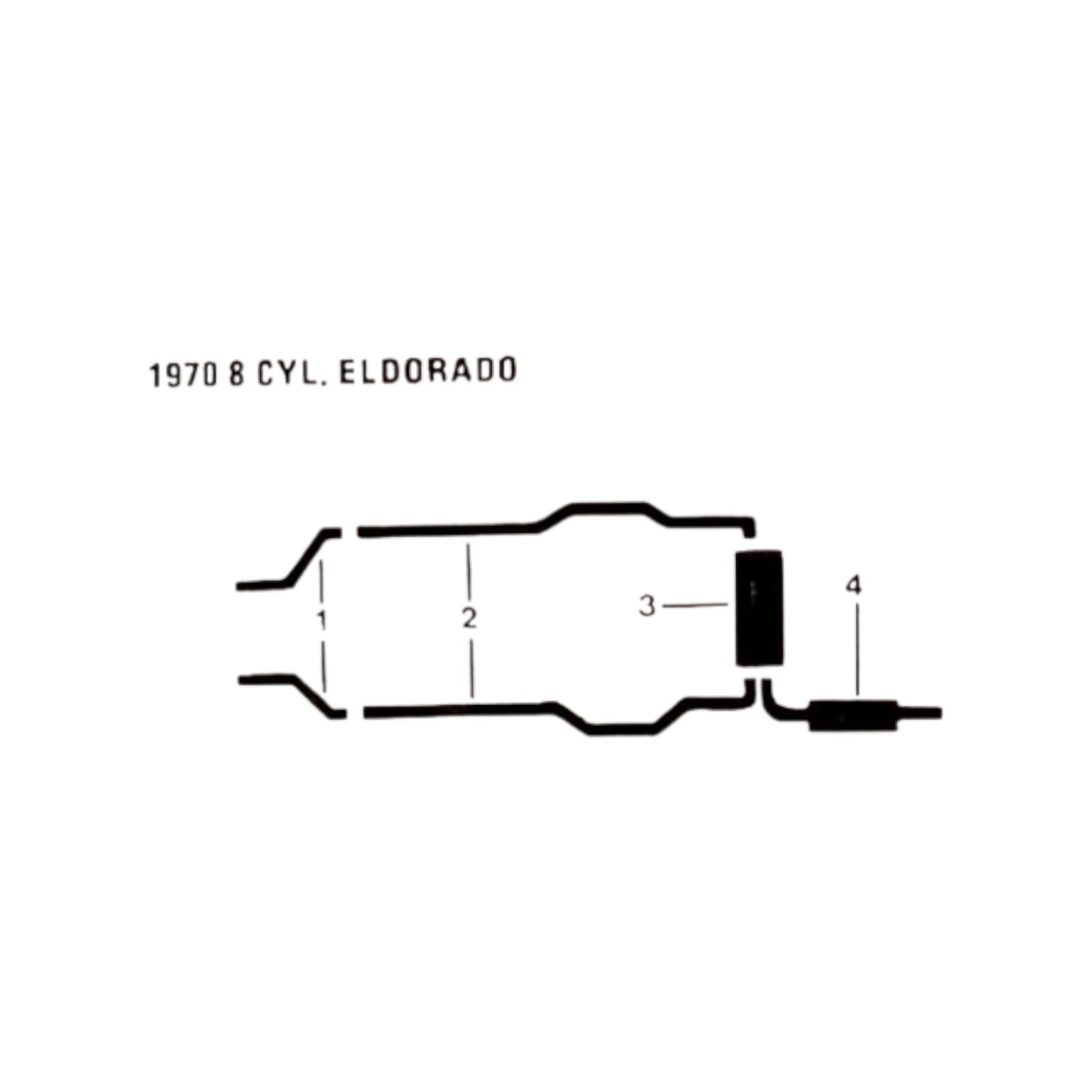 1970 Cadillac Eldorado Dual Exhaust System